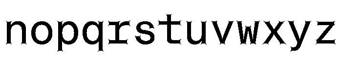 Font 729 Font LOWERCASE