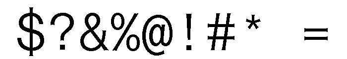 Font 735 Font OTHER CHARS