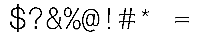 Font 737 Font OTHER CHARS