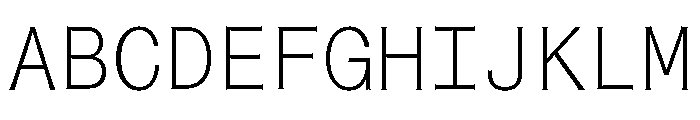 Font 737 Font UPPERCASE
