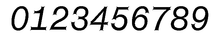 Font 740 Font OTHER CHARS