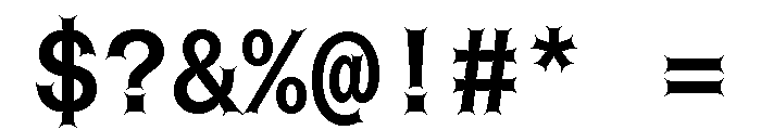 Font 754 Font OTHER CHARS