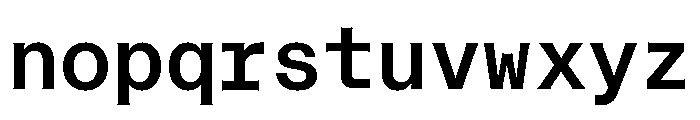 Font 764 Font LOWERCASE