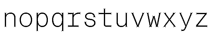 Font 765 Font LOWERCASE