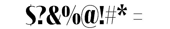 Font 78 Font OTHER CHARS