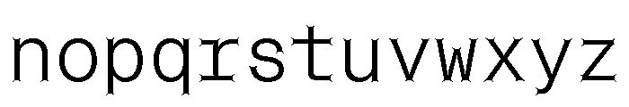 Font 782 Font LOWERCASE