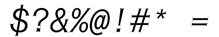 Font 783 Font OTHER CHARS