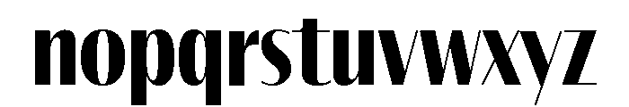 Font 78 Font LOWERCASE