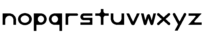 Font 808 Font LOWERCASE