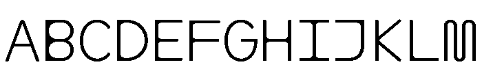 Font 813 Font UPPERCASE