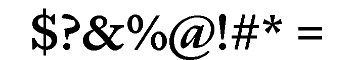 Font 814 Font OTHER CHARS