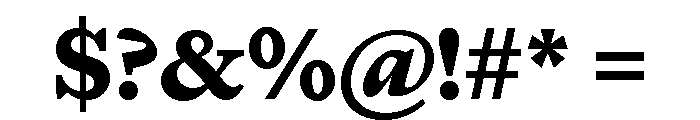 Font 825 Font OTHER CHARS