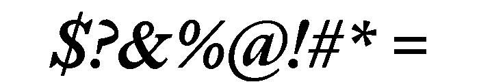 Font 837 Font OTHER CHARS