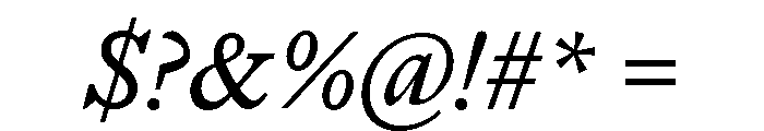 Font 843 Font OTHER CHARS