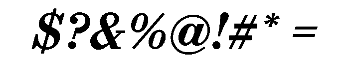 Font 89 Font OTHER CHARS