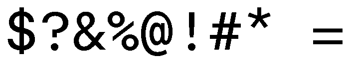 Font 91 Font OTHER CHARS