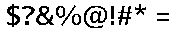 Font 99 Font OTHER CHARS