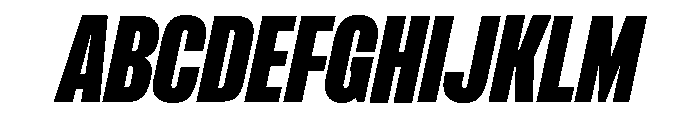 Formula Condensed Black Italic 2 Font UPPERCASE