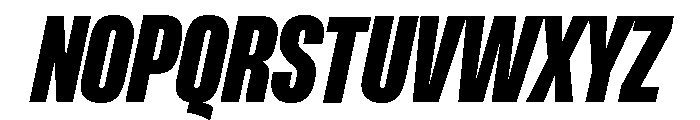 Formula Condensed Black Italic 2 Font UPPERCASE