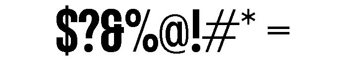 Formula Condensed Bold 2 Font OTHER CHARS