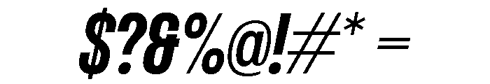 Formula Condensed Bold Italic 2 Font OTHER CHARS