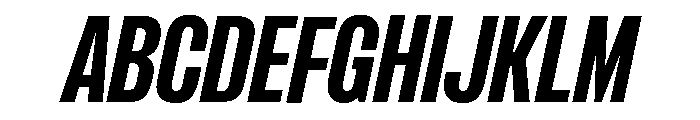 Formula Condensed Bold Italic 2 Font UPPERCASE