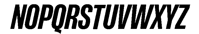 Formula Condensed Bold Italic 2 Font UPPERCASE