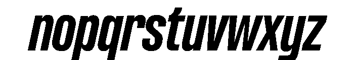 Formula Condensed Bold Italic 2 Font LOWERCASE