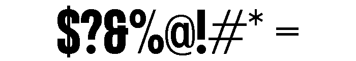 Formula Condensed Consensed Extrabold 2 Font OTHER CHARS
