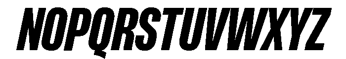 Formula Condensed Extrabold Italic 2 Font UPPERCASE