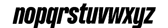 Formula Condensed Extrabold Italic 2 Font LOWERCASE