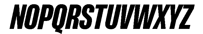 Formula Condensed Extrabold Italic Font UPPERCASE