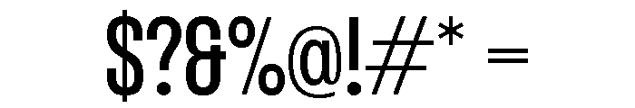 Formula Condensed Medium 2 Font OTHER CHARS