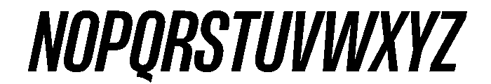 Formula Condensed Semibold Italic 2 Font UPPERCASE