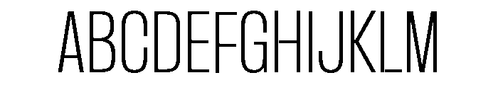 Formula Condensed Thin 2 Font UPPERCASE