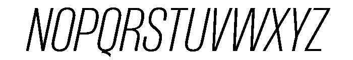 Formula Condensed Thin Italic 2 Font UPPERCASE