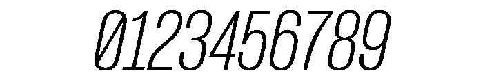 Formula Condensed Thin Italic Font OTHER CHARS