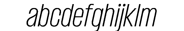 Formula Condensed Thin Italic FONT