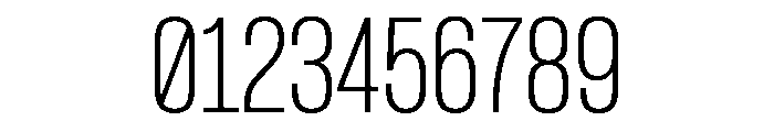 Formula Condensed Thin Font OTHER CHARS