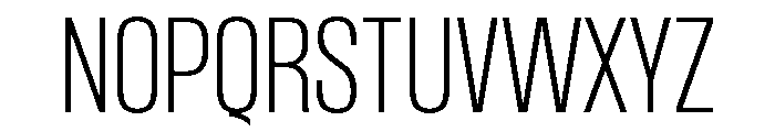 Formula Condensed Thin Font UPPERCASE
