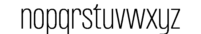 Formula Condensed Thin Font LOWERCASE