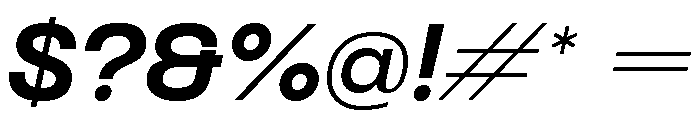 Formula Extended Black Italic 2 Font OTHER CHARS