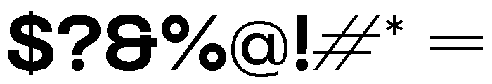 Formula Extended Black Font OTHER CHARS