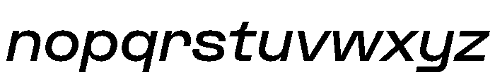 Formula Extended Bold Italic 2 Font LOWERCASE