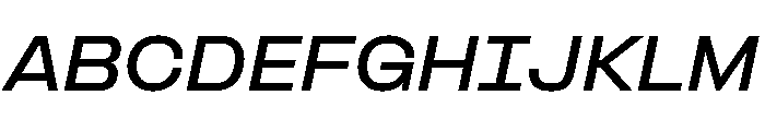 Formula Extended Bold Italic Font UPPERCASE