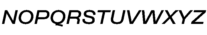 Formula Extended Bold Italic Font UPPERCASE