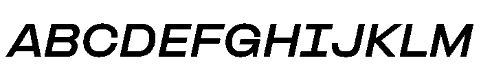 Formula Extended Extrabold Italic 2 Font UPPERCASE