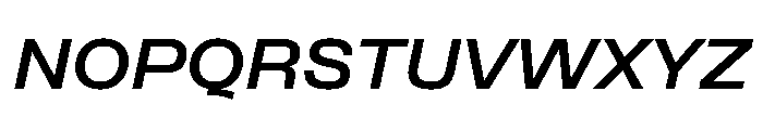 Formula Extended Extrabold Italic 2 Font UPPERCASE