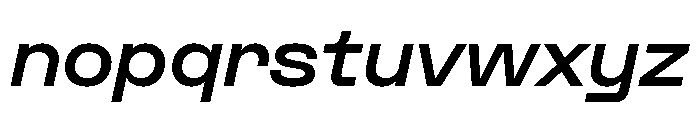 Formula Extended Extrabold Italic Font LOWERCASE