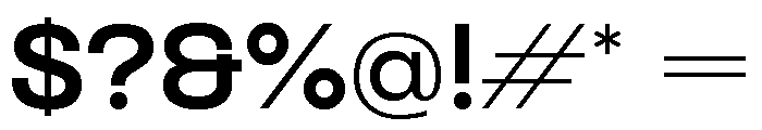 Formula Extended Extrabold Font OTHER CHARS